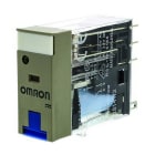 OMRON - Relé DPDT 5A enchufable LED diodo pulsador prueba