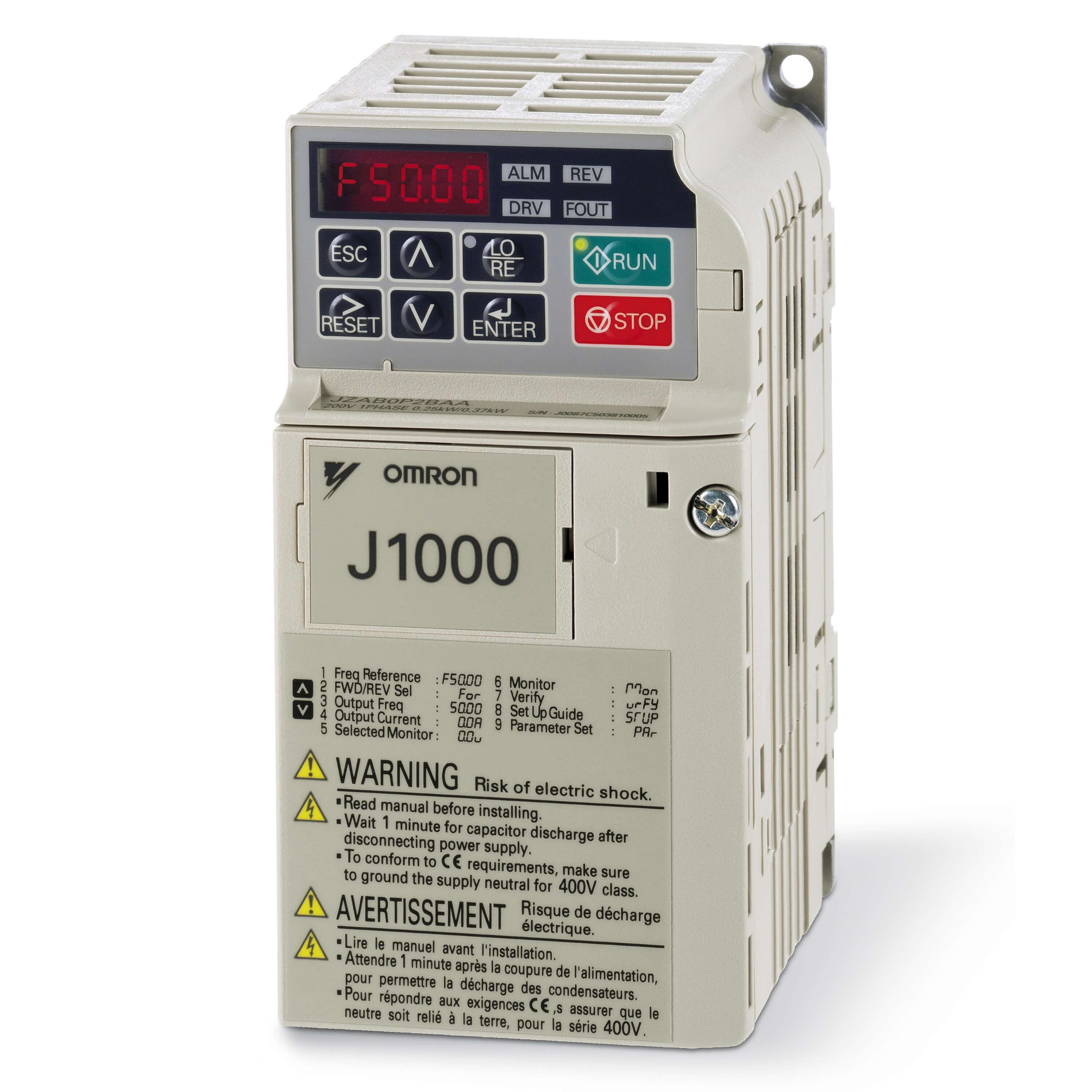 OMRON - JZAB0P4BAA CONVERT.FREC.MONO 220V 0,55KW 3A V-F