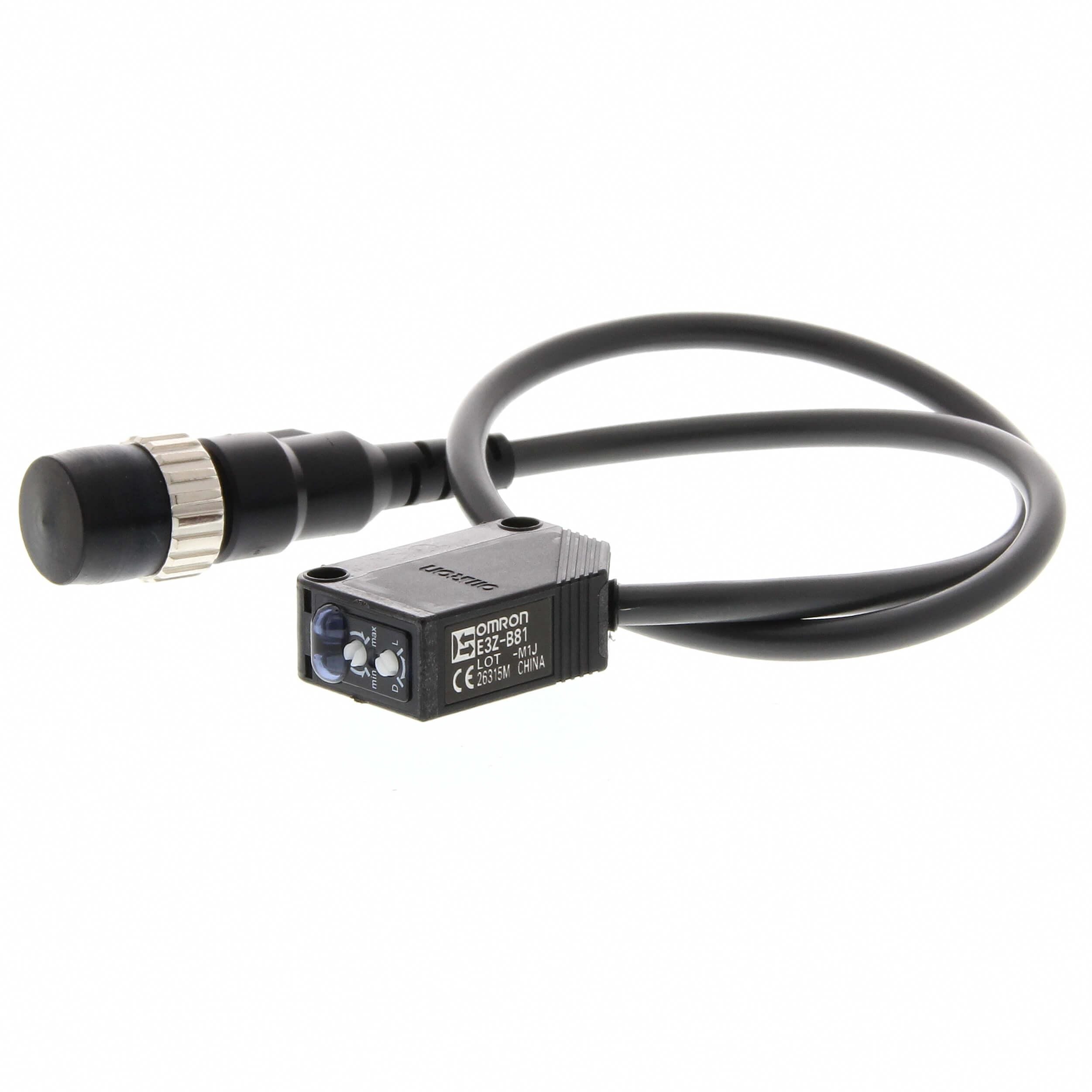 OMRON - Sensor fotoeléctrico E3ZB81M1J03MOMS 3h cable M12 transparente