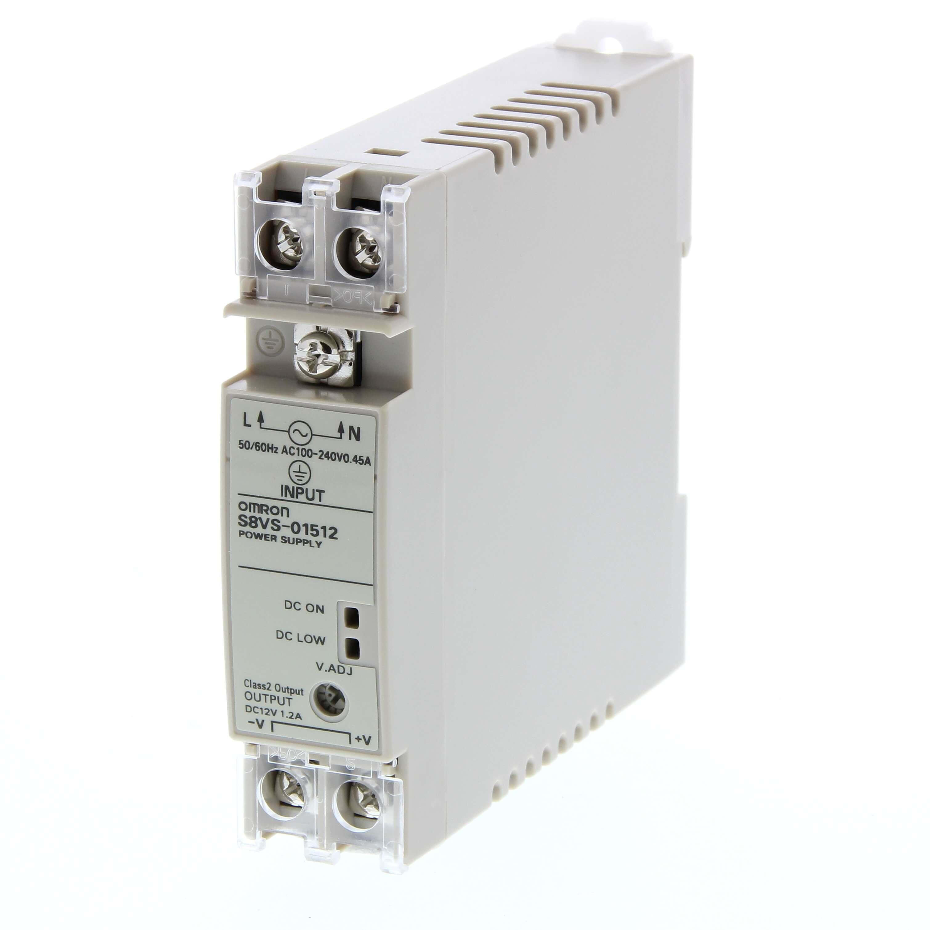 OMRON - S8VS-01512  FUENTE ALIM.15W 12V 1,2-22,5MM CRL.DIN