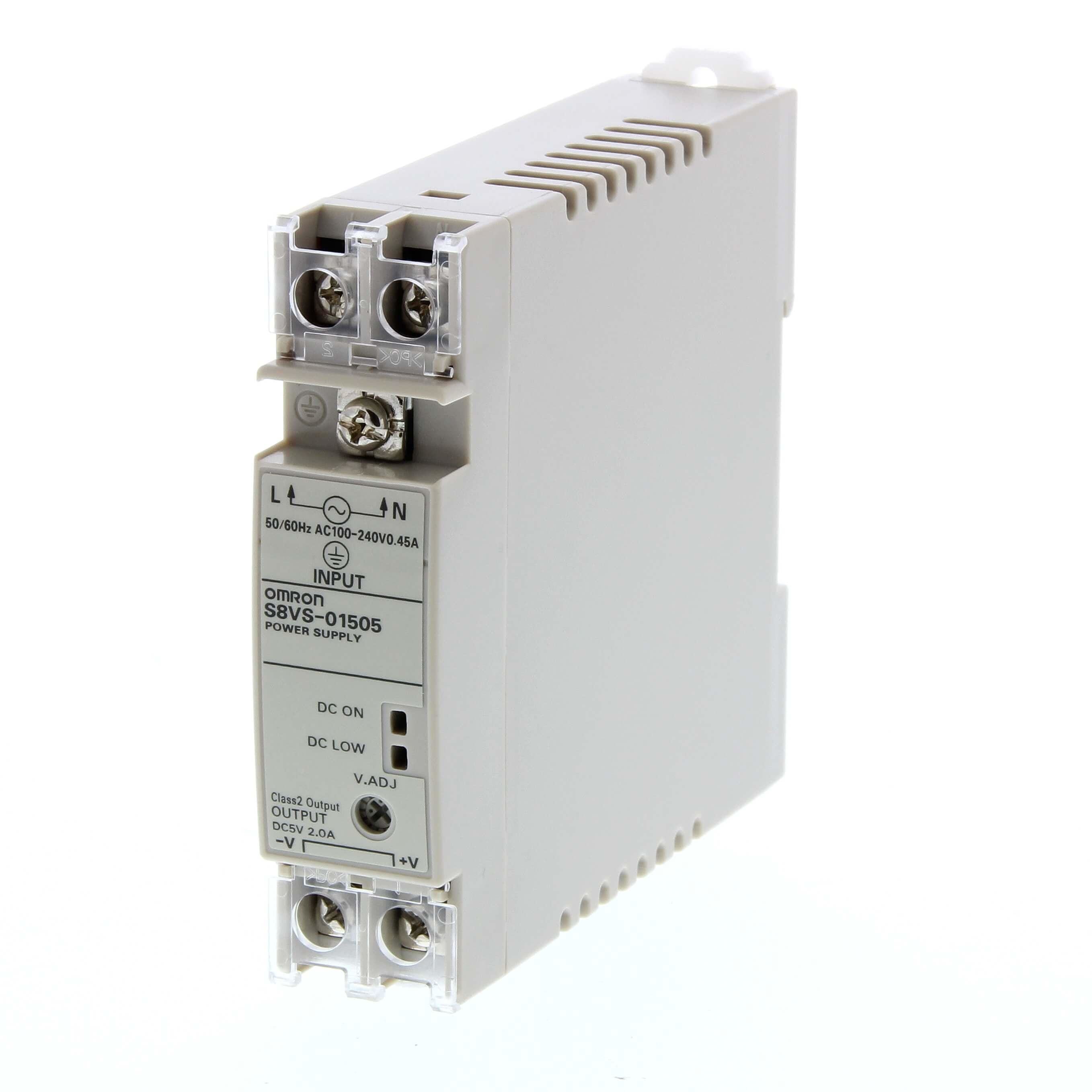 OMRON - S8VS-01505  FUENTE ALIM.15W 5V 2A 22,5MM CRL.DIN