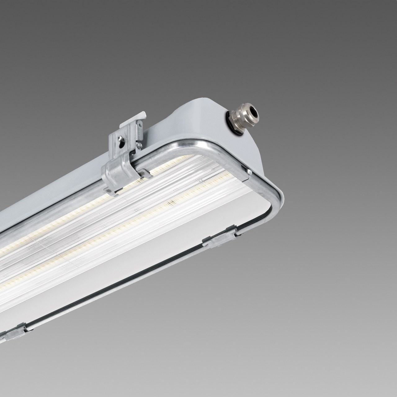 DISANO - Luminaria estanca 977 FORMA HE LED 110W CLD CELL gris