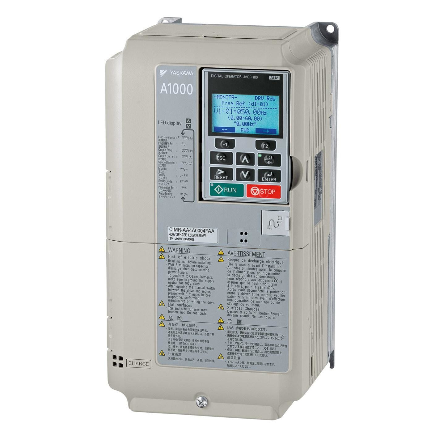 OMRON - Convertidor de frecuencia trifásico CIMRAC4A0139AAAGBR