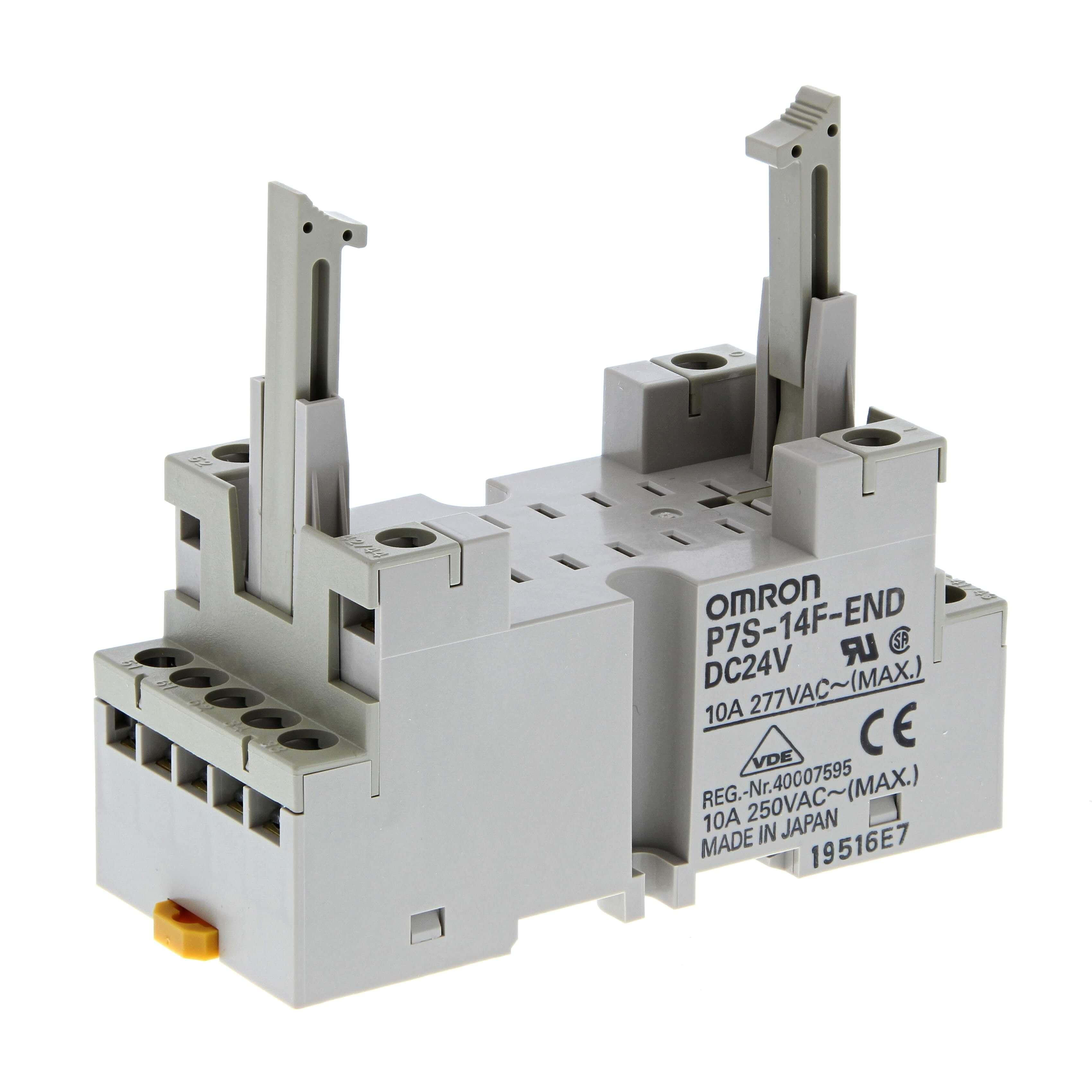 OMRON - P7S-14F-END 24VDC  BASE P7S-14F-END DC24 6P TORN.CRL.DIN
