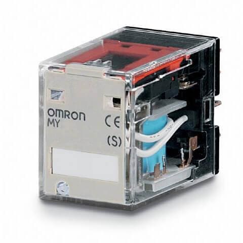 OMRON - Relé 4PDT 5A MY4N24DCS enchufable soldar