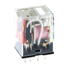 OMRON - Relé DPDT 10A LED indicador enchufable soldar contacto CROMO