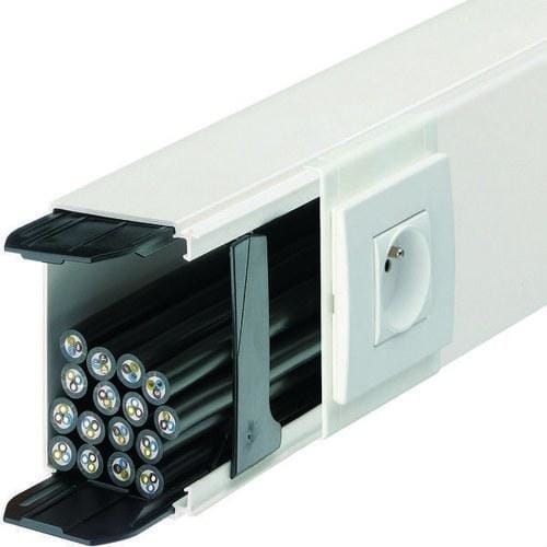 HAGER - Canal de distribución LFF de PVC 40x90mm blanco RAL9016