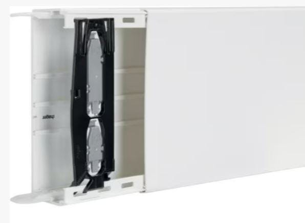 HAGER - Canal de distribución LFF de PVC 60x190mm blanco RAL9016