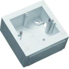 HAGER - Caja para 1 mecanismo universal para minicanal blanco