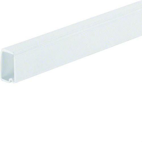 HAGER - Minicanal LF PVC de 10x15mm tapa abisagrada blanco RAL9016 adhesiva