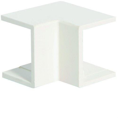 HAGER - Ángulo interior para minicanal LF 10ux12mm blanco RAL9016 (Bolsa 10u)