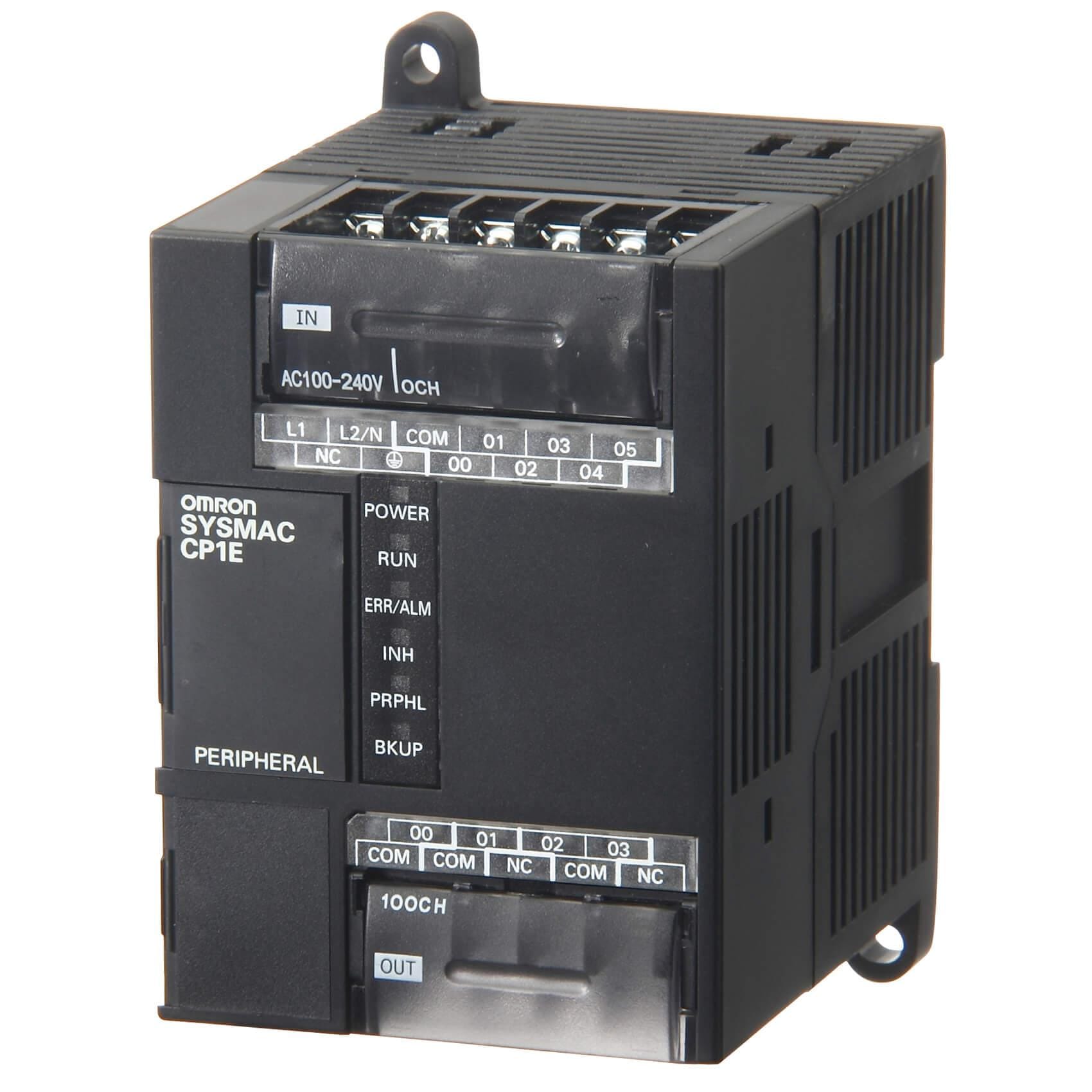 OMRON - CP1E-E10DR-A  CPU 6/4 E/S CA SALIDA RELÉ 2K