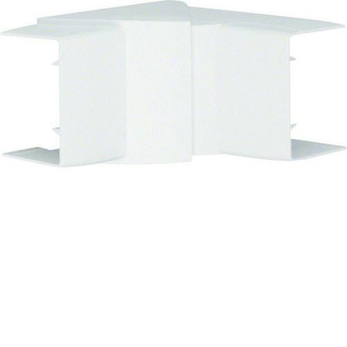 HAGER - Ángulo interior variable ABS para canales LF400600 blanco RAL9016