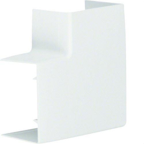 HAGER - Ángulo plano ABS para canales LF400600 blanco RAL9016
