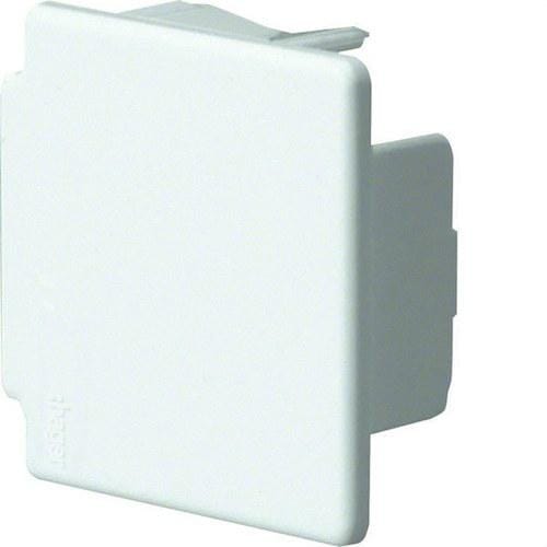 HAGER - Tapa final ABS para canales LF400400 blanco RAL9016