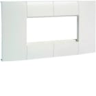 HAGER - Adaptador 2 mecanismo 45x45mm para LFF ancho 90mm blanco RAL9016