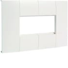 HAGER - Adaptador 2 mecanismo 45x45mm para LFF ancho 110mm blanco RAL9016