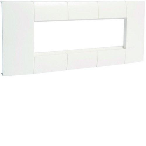 HAGER - Adaptador 3 mecanismo 45x45mm para LFF ancho 90mm blanco RAL9016