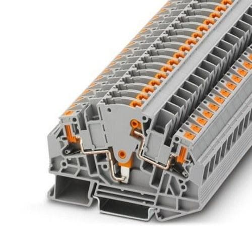 PHOENIX CONTACT - Borne interrumpible PTVME 6/S para circuito medida 1000V 30A conexión push-in sección de dimensionamiento 6mm² sección 0,5-6mm² gris