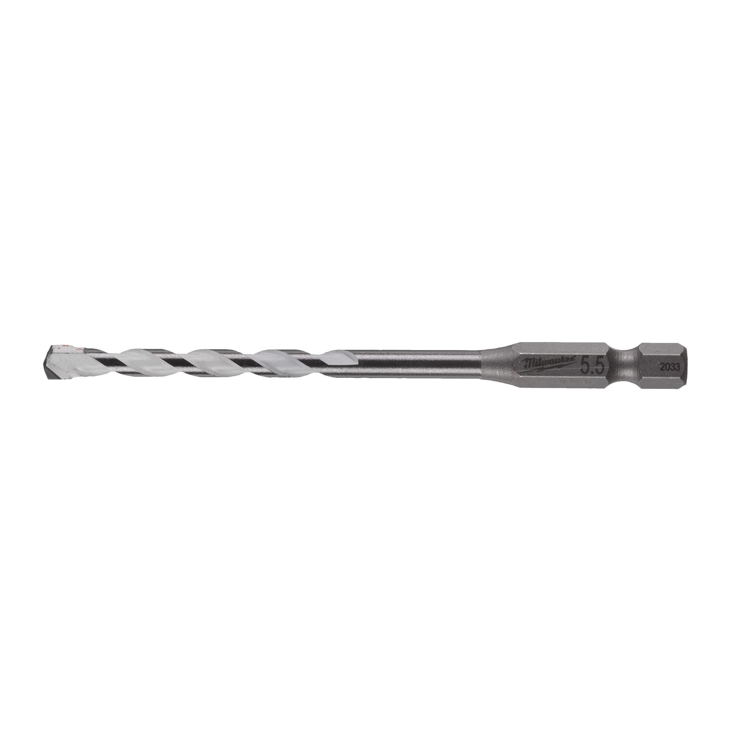 MILWAUKEE - BROCA MULTIMATERIAL 5.5X100 - 1/4" HEX.