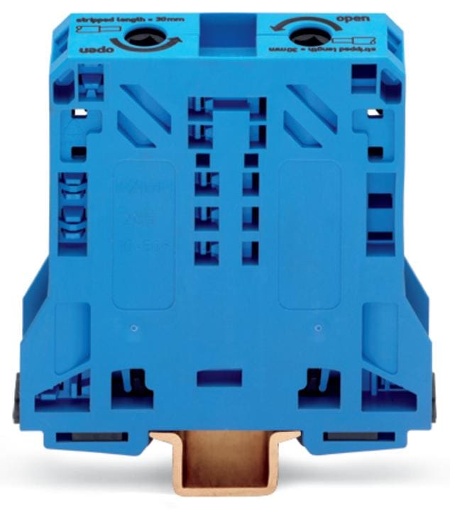WAGO - Borna paso Serie 285 2 conductores 94mm azul