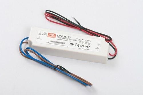 BLUELED - Fuente alimentación IP67 LED MEAN WELL 35W 24V LPV-35
