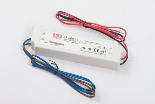 BLUELED - Fuente alimentación IP67 LED MEAN WELL 60W 24V LPV-60