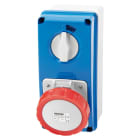GEWISS - Base fija interbloqueada vertical con fondo sin base portafusibles 3P+N+T 32A 346-415V 50-60Hz 6h IP67