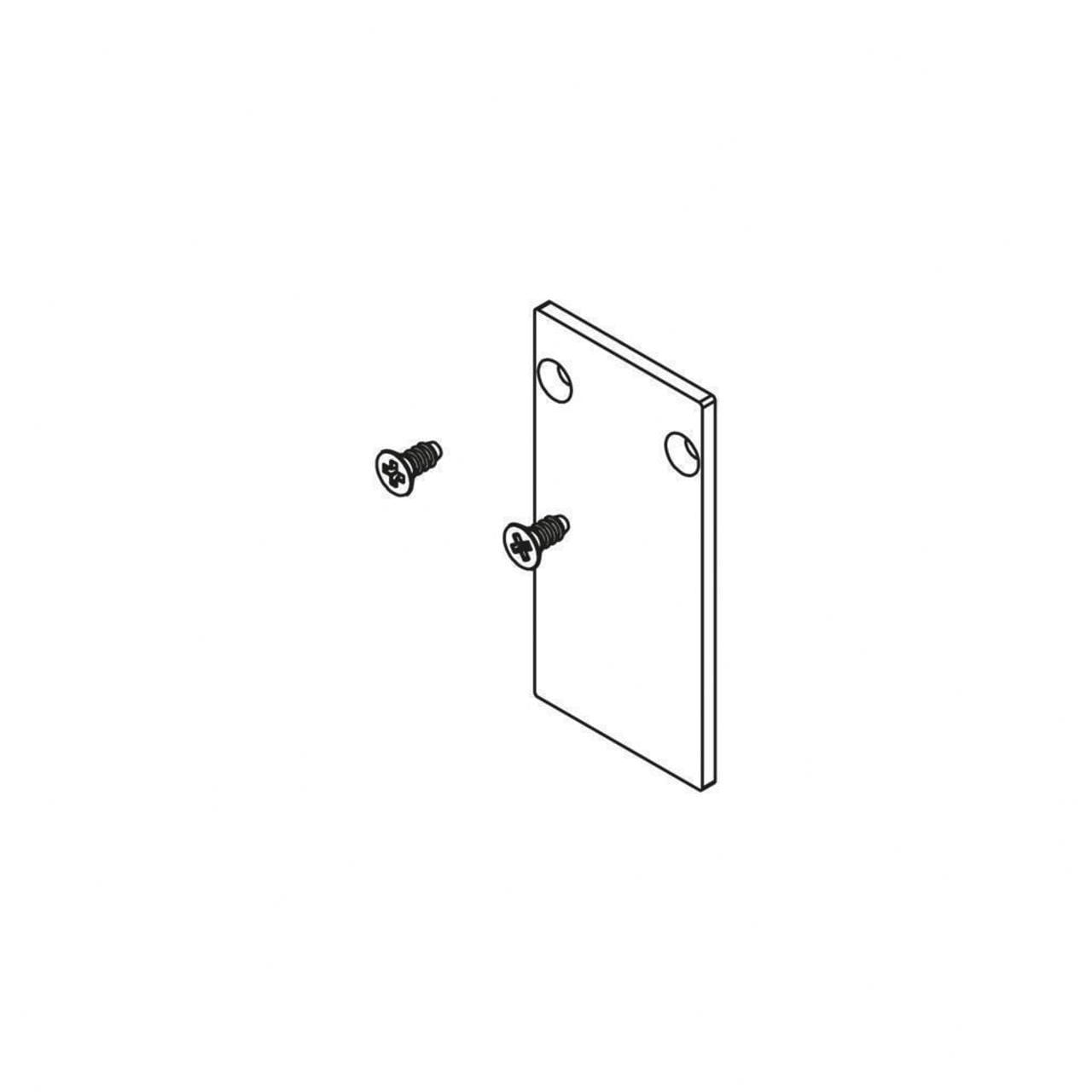 ARKOSLIGHT - Tapa final TRACK TRIMLESS 48V blanco texturizado