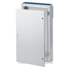 GEWISS - Cuadro de superficie con puerta ciega de chapa bastidor extraíble 2 cerraduras 600x800x170 en gris RAL7035 IP55