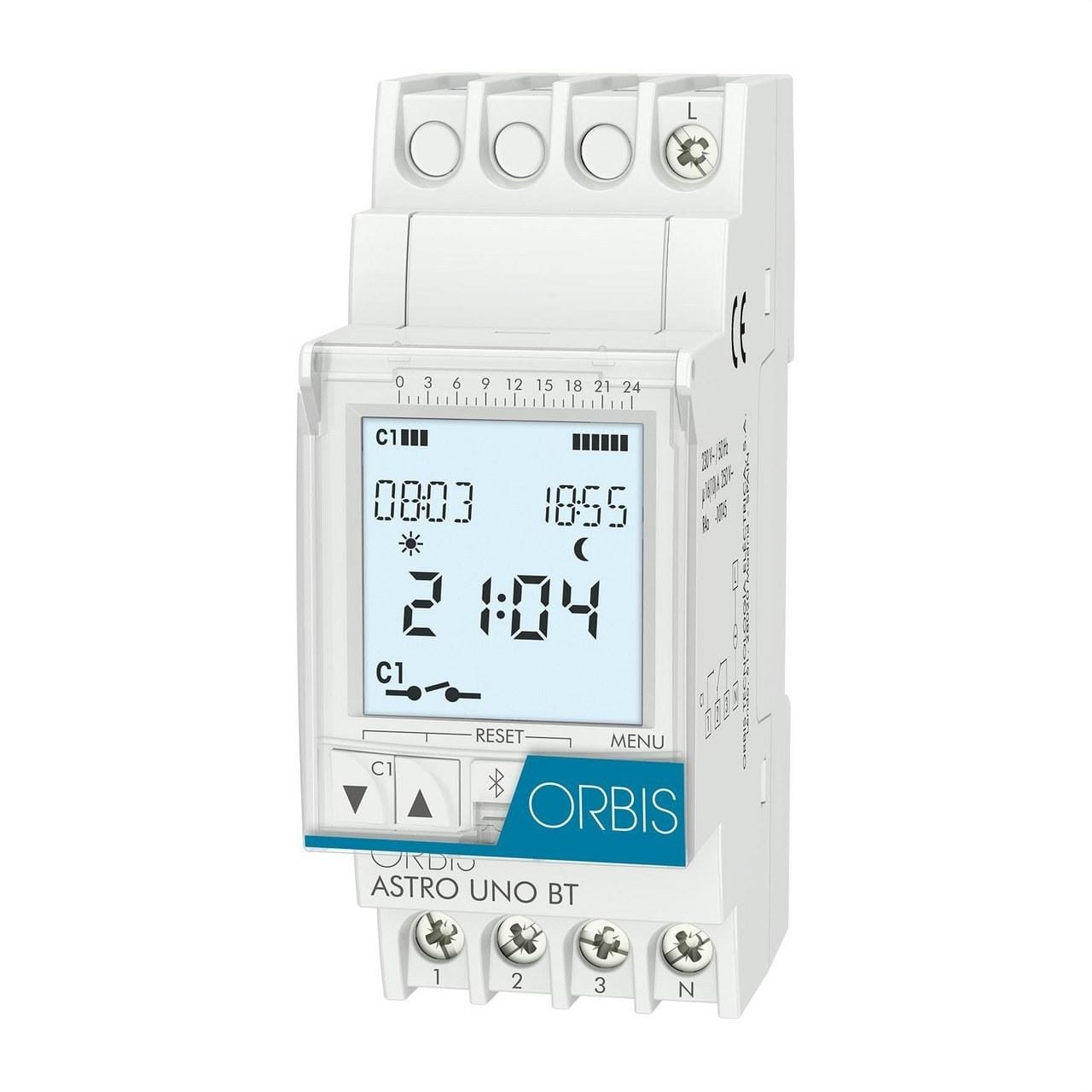 ORBIS - ASTRO UNO 12 V CC/CA INTERRUPTOR HORARIO ASTRONÓMICO.DIARIO/