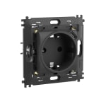 BTICINO - Base 2P+T+USB Livinglight - cargador USB Tipo C integrado - Antracita - 2 módulos
