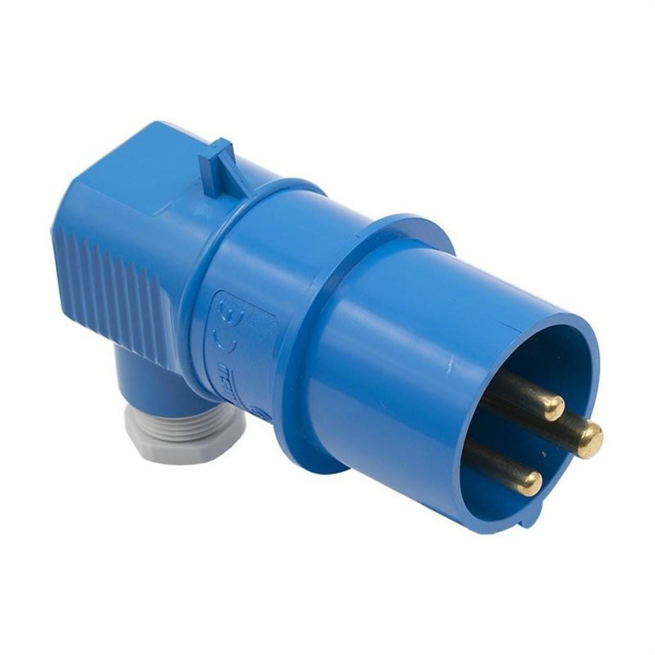 ILME - Clavija acodada 16A 3P + N + TT 380V IP44 6 horas rojo