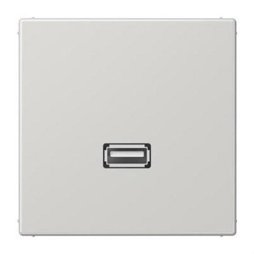 JUNG - PLACA USB GRIS CLARO PARA SERIE LS