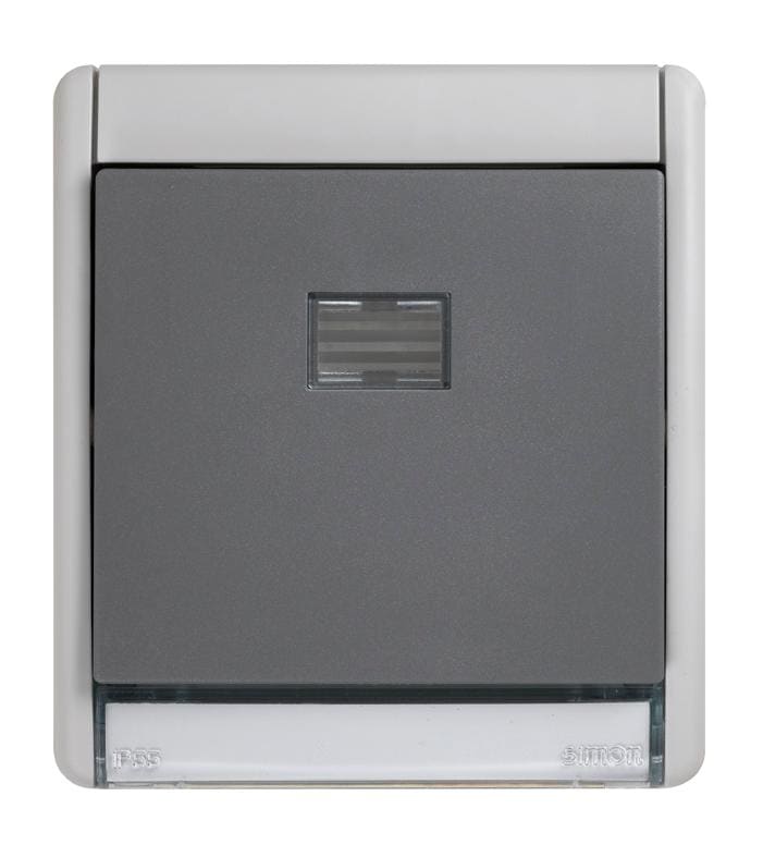 SIMON - Pulsador SIMON AQUA 10AX IP55