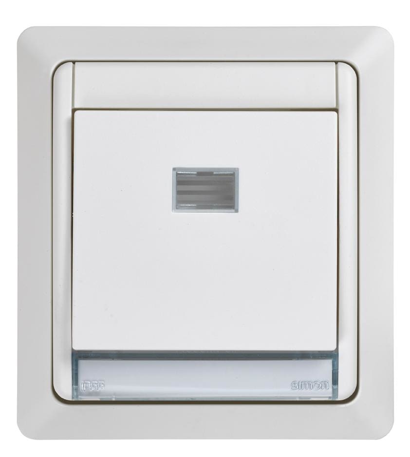 SIMON - Conmutador SIMON AQUA monobloc empotrar 10AX 250V IP55 blanco