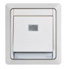 SIMON - Pulsador SIMON AQUA monobloc empotrar 10AX 250V IP55 blanco