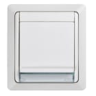 SIMON - Base enchufe schuko SIMON AQUA monobloc empotrar con TT lateral 10/16A 250V embornamiento a tornillo blanco