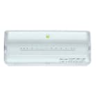 LUZNOR - Luminaria emergencia LL 250lm 2h IP44 no permanente con autotest difusor externo transparente