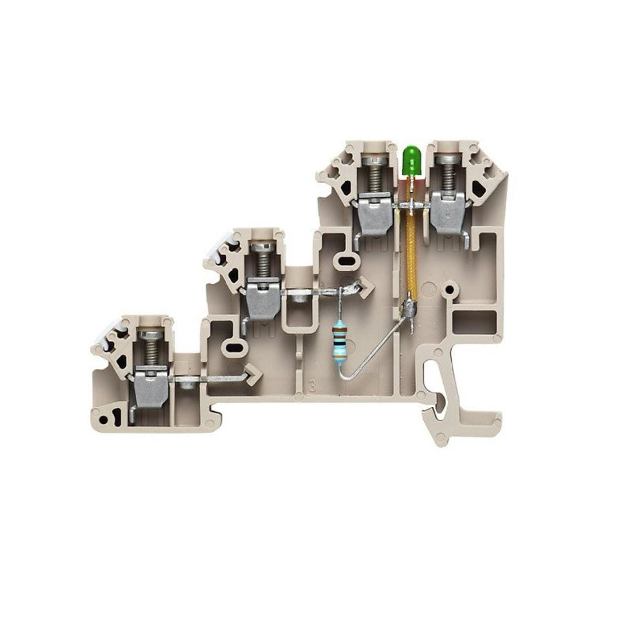 WEIDMULLER - Borne DLI 2,5/LD-GN/PNP +- DB