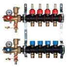 GIACOMINI - COLECTOR PLÁSTICO PREMONTADO 1"X18 6 CIRCUITOS