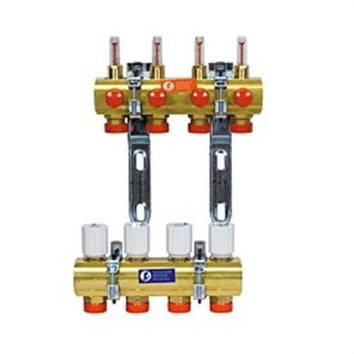 GIACOMINI - COLECTOR LATÓN PREMONTADO 1"X18 8 CIRCUITOS