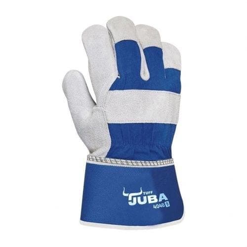 JUBA - Guante americano piel vacuno y lona talla 10 azul natural