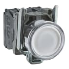 Schneider Electric - Pulsador luminoso led 230V NA+NC blanco