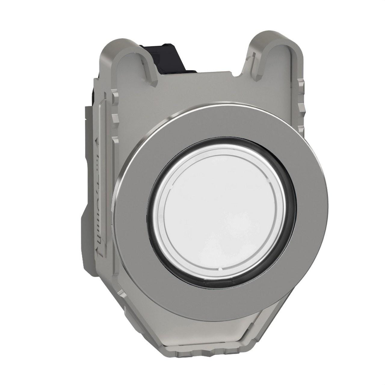 Schneider Electric - Piloto luminoso XB4 montaje enrasado blanco 24V CUSTO