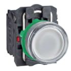 Schneider Electric - Pulsador luminoso XB5 blanco LED 24V AC 1 NA+1 NC color gris custo