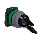 Schneider Electric - Selector XB5 montaje enrasado llave 455 2 posiciones fijas 1NA color gris CUSTO