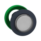 Schneider Electric - Cabeza pulsador luminoso XB5 montaje enrasado de impulso blanco con botón saliente con LED