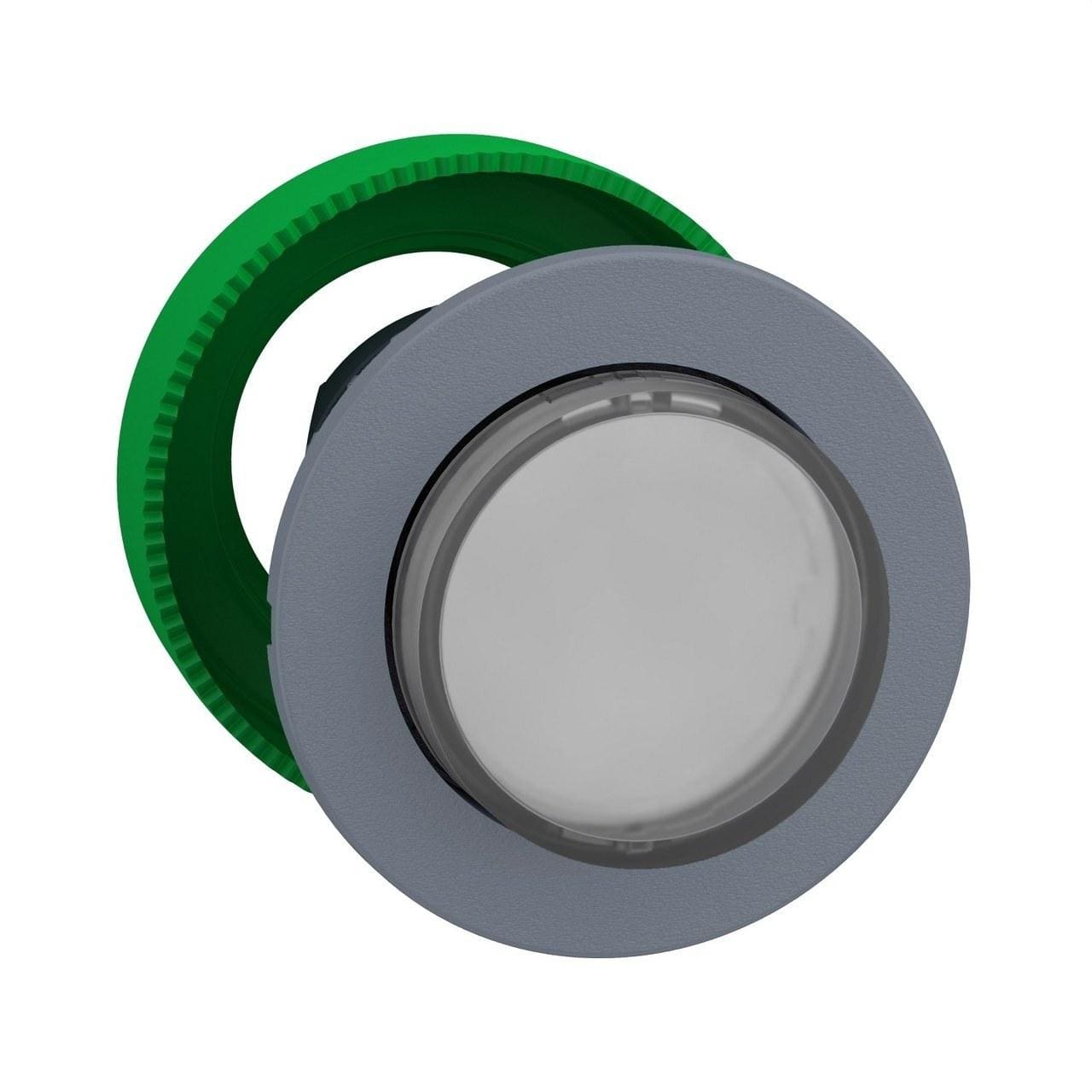 Schneider Electric - Cabeza pulsador luminoso XB5 montaje enrasado saliente blanco LED
