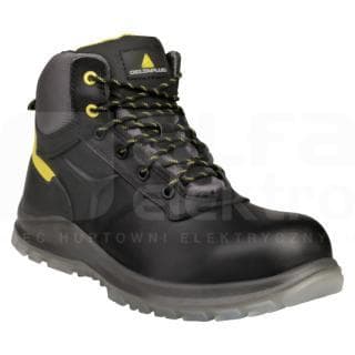 DELTA PLUS - Botas de piel flor con S3 SRC talla 48 negro